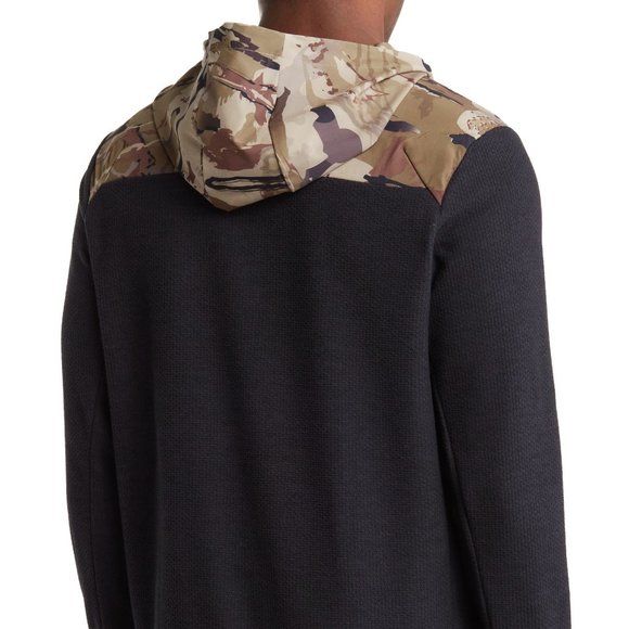 Under Armour Men's Sz Large Specialist Grid ½ Half Zip Hoodie Black/Camo NWT $90 - Picture 2 of 14